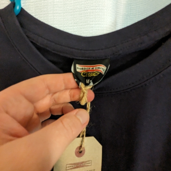 Navy Blue Mens Gordon Smith Shirt with Tags - Picture 4 of 5